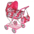 Кукольная коляска Pituso Бабочки 9325B-Pink