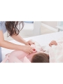 Подушка детская анатомическая с зажимом для одеяла pink ( ортопедическая подушка с 3 лет + защитный бортик)
